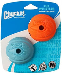 Petmate - Chuckit! - Dog Whistler Ball Medium 2pk