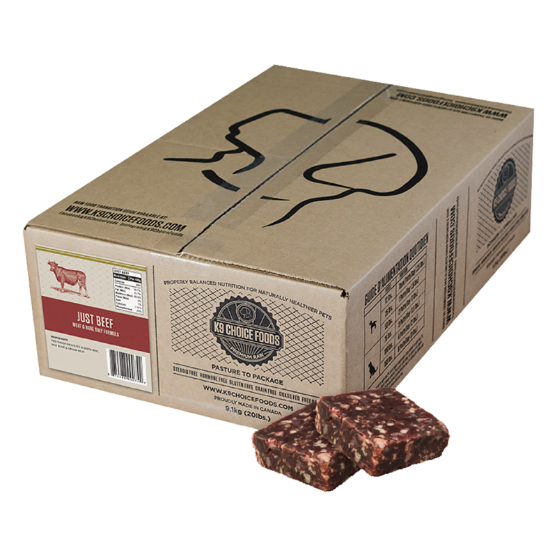 K9 Choice Foods - Just Beef 20lb