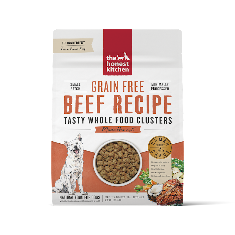 The Honest Kitchen - Whole Food Clusters - Dog Grain Free Beef 1lb
