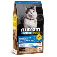 Nutram - Cat Sound Balanced Wellness Senior 4.4lb (S5)