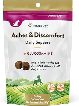 NaturVet Aches & Discomfort Relief For Dogs & Puppies - 30 Soft Chews