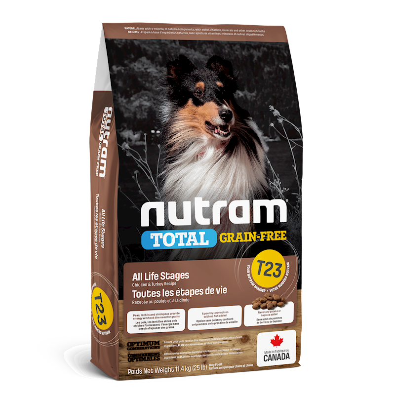 Nutram - Dog Total Grain Free Chicken & Turkey 25lb (T23)