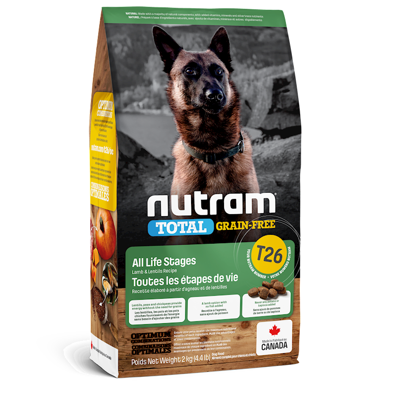 Nutram - Dog Total Grain Free Lamb & Lentils 4.4lb (T26)