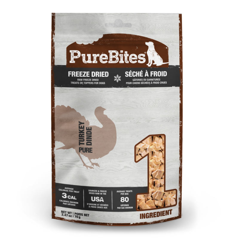 Purebites - Dog Turkey 2.47oz Mid Size