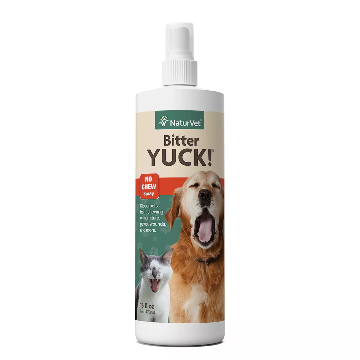 NaturVet - Dog Bitter Yuck No Chew Spray 16oz