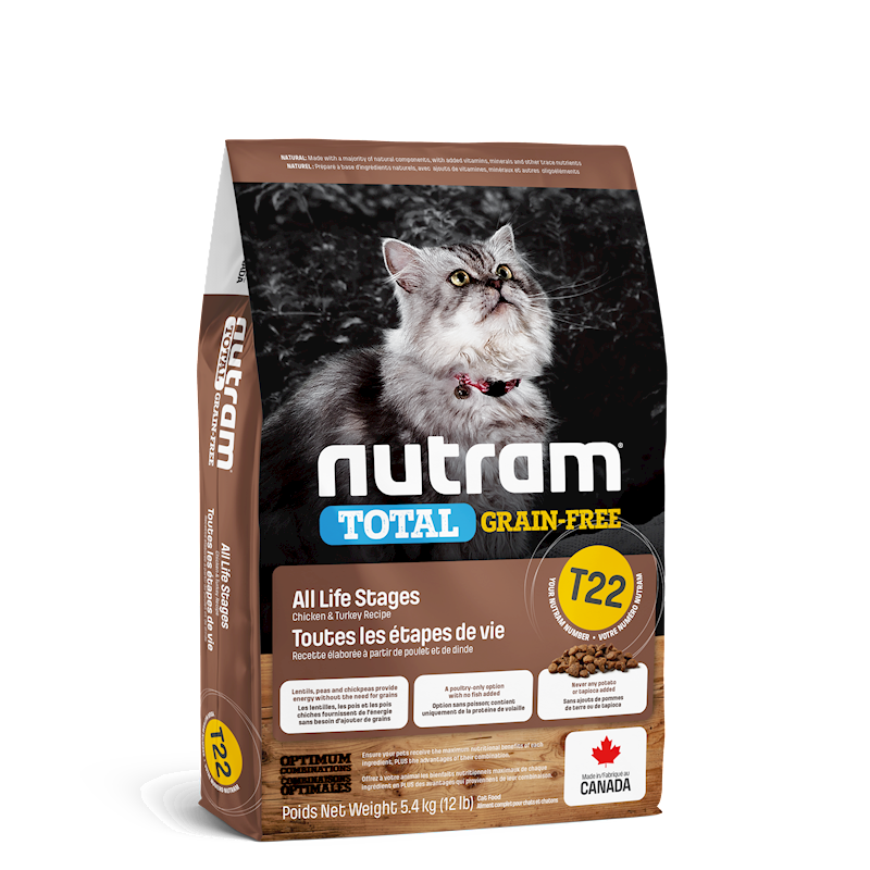 Nutram - Cat Total Grain Free Chicken & Turkey 11.9lb (T22)