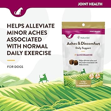 NaturVet Aches & Discomfort Relief For Dogs & Puppies - 30 Soft Chews