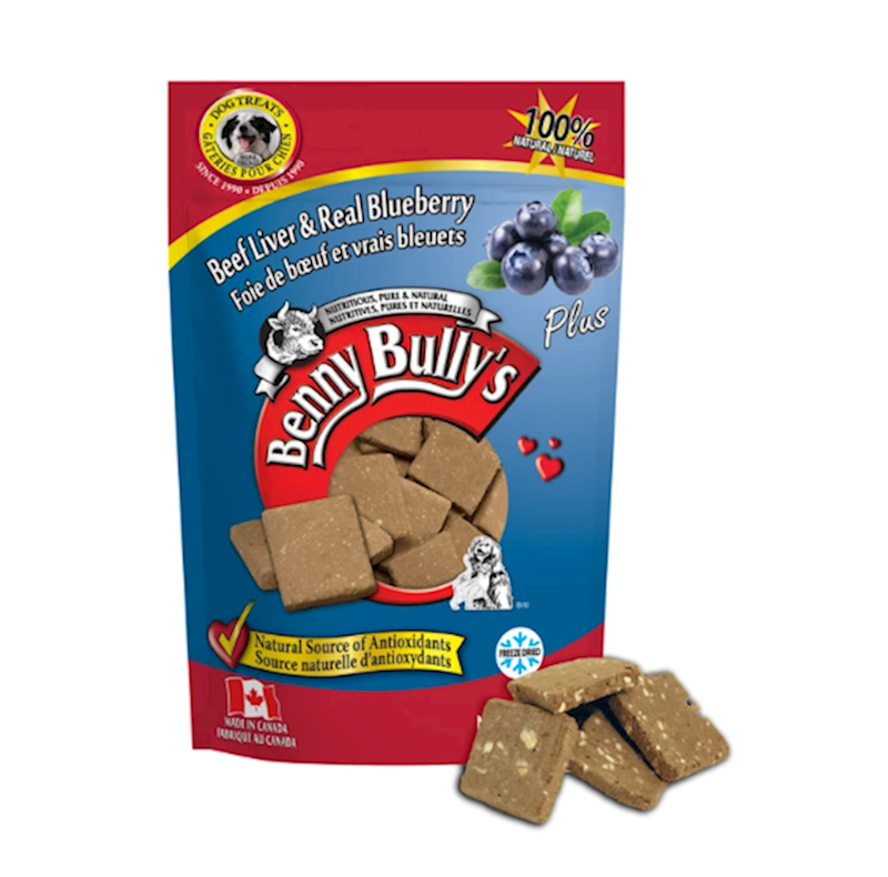 Benny Bully's - Dog Beef Liver Plus Blueberry 2.1oz