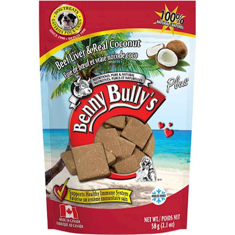 Benny Bully's - Dog Beef Liver Plus Coconut 2.1oz