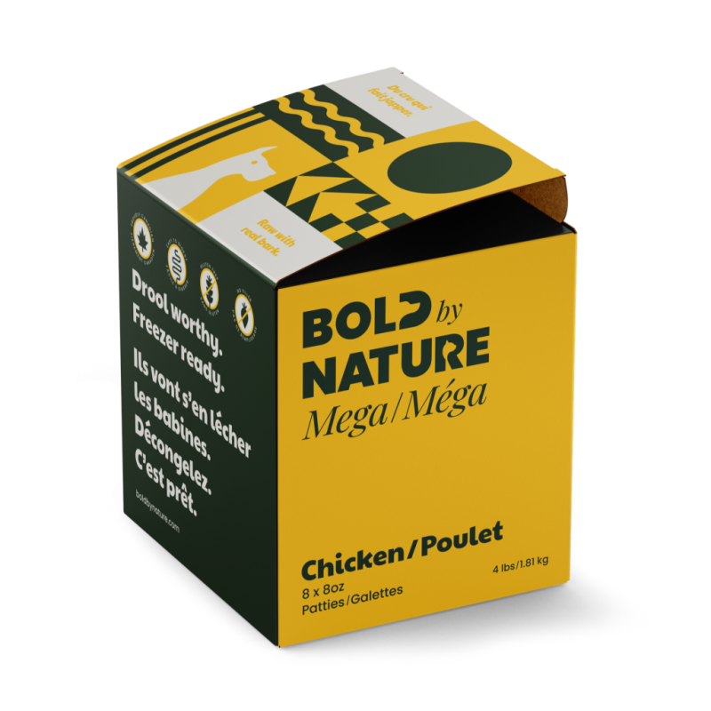 Bold by Nature - Mega - Chicken Patties 4lb