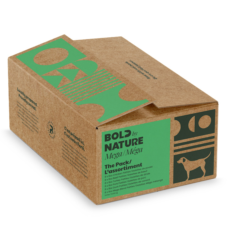 Bold by Nature - Mega - Pack - Beef, Chicken, Blend, Turkey, Pork, Duck 24lb