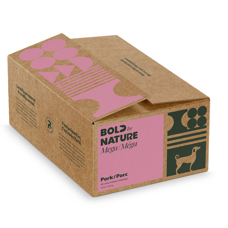 Bold by Nature - Mega - Raw Pork Patties 24lb