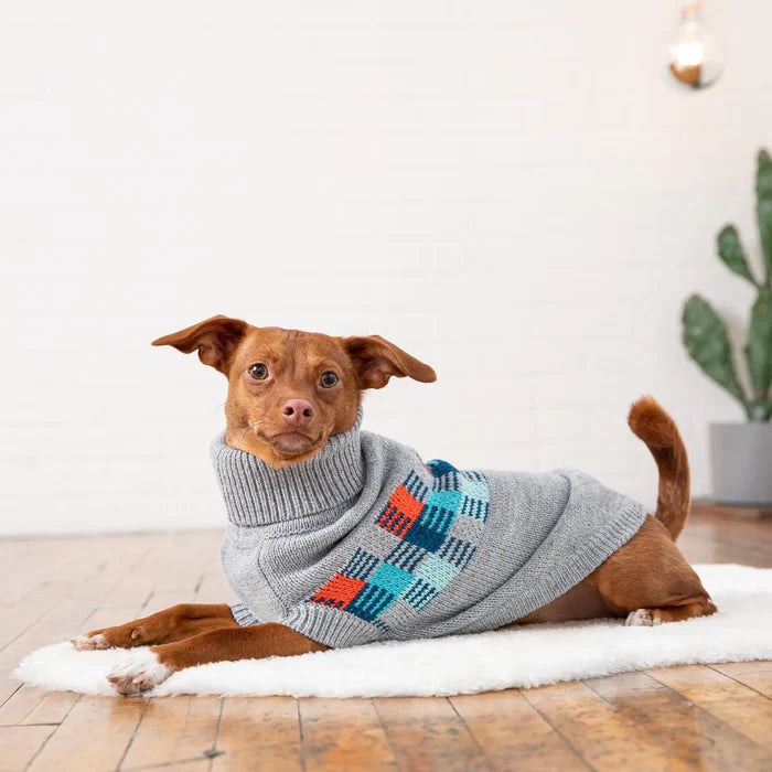 GF Pet - Winter Sailor Dog Sweater | Grey Mix